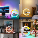 Axooms Go Lamp with Wireless Charger, Smart LED Table Lamp, Rechargeable Bedside Lamp with Charging Function, Ambient Light, App Control