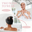 Axooms Spa Facial Headband, Spa Headbands for Women Make Up Hair Headband Skincare Headbands Towel Head Band Adjustable Coral Fleece Elastic Hair Band for Washing Face Sports-4 PCS