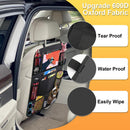 Axooms Car Back Seat Organizer with Touchscreen Tablet Holder, 9 Storage Pockets, Protective Kick Mat for Kids, Car Travel Accessories, 2-Pack