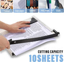 Axooms Professional Heavy Duty Paper Cutter 12 Inch A4 Size by Sputnik in White (A4, B5, A5, B6, B7) (White)