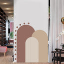 Axooms Large Boho Rainbow Arch Wall Stickers, Abstract Boho Decor for Girls' Bedrooms, Nurseries, and Kids' Rooms