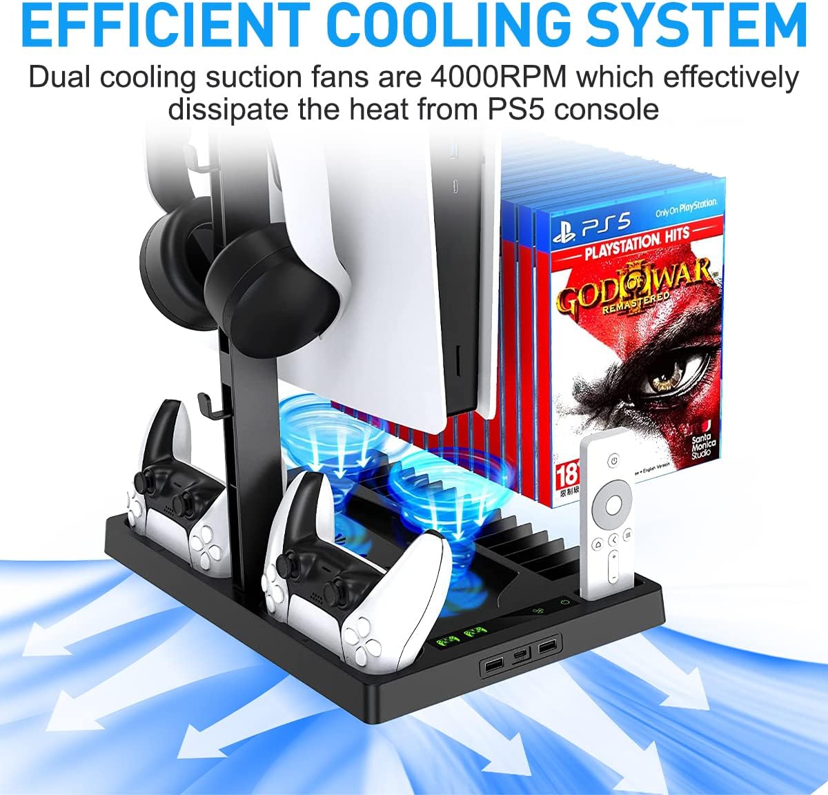 Vertical Cooling Stand for PS5 Digital Edition