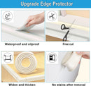 Axooms Baby Corner Protectors, 2.3 m Foam Edge Guard with 4 Corner Protectors, Pre-Applied Adhesive for Furniture and Tables