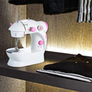 Axooms Adjustable Mini Sewing Machine with Dual Speed, Double Thread, Portable Electric Multi-Function with LED Lights & Foot Pedal for Home Use, Travel, Beginners & DIY Face Masks