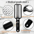Axooms Foot File and Callus Remover, Metal Dry Skin Removal Tool, Salon-Style Dead Skin Remover for Wet and Dry Feet, Professional Foot File