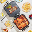 3-in-1 Foldable Electric Hot Pot, Grill & Steamer – 1800W, 2.8L, Non-Stick, Portable