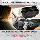 Axooms Multifunctional Car Seat Organizer, Console Side Storage Box with Cup Holder and Two Seat Hooks, Front Seat Car Organizer for Phone and Sunglasses