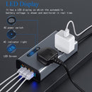Axooms 200W Car Power Inverter, 12V/24V DC to 220V AC Converter with 3 USB Ports and 30W USB-C, LED Display and On/Off Switch for Cars, SUVs and Trucks