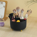 Axooms 360° Rotating Pen Holder and Desktop Organizer with 5 Compartments for Office, School, Home and Art Supplies, Black
