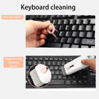 8-in-1 Electronics Cleaning Kit – 7-in-1 Multi-Function Set + Bonus Flannel Cloth | 5 ml Screen Spray, AirPods Cleaning Pen, Keycap Puller, Brushes & Sponge