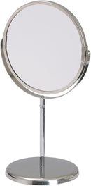 Axooms TRENSUM Double-Sided Bathroom Mirror with 2.5× Magnifying Side, Stainless Steel, Article 601.820.40