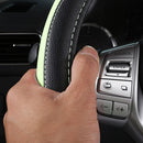 Axooms Leather Steering Wheel Protection Cover , Non-Slip and Breathable Microfiber Protective Cover, Universal Fit for Most Cars (Beige)
