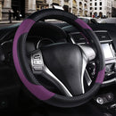 Axooms Leather Steering Wheel Protection Cover , Non-Slip and Breathable Microfiber Protective Cover, Universal Fit for Most Cars (Beige)