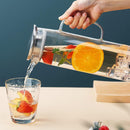 Axooms Glass Water Pitcher with Removable Lid 50oz/1.5L – Clear Borosilicate Glass Carafe for Hot & Cold Drinks, Easy to Clean, Heat Resistant for Tea, Coffee, Lemonade & Milk