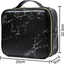 Axooms Cosmetics Storage Bag with Adjustable Compartments, Black, 25 × 22 × 9 cm