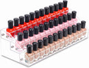 Axooms 3-Tier Acrylic Display Stand, Nail Polish and Essential Oil Organizer for 36–56 Bottles, Clear