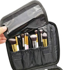 Axooms Cosmetics Storage Bag with Adjustable Compartments, Black, 25 × 22 × 9 cm