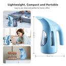 HiLIFE Steamer for Clothes, Portable Handheld Clothing Steamer, 240ml Big Capacity, 700W, Strong Power, Fabric Quick Wrinkle Remover with Brush for Home, Office(ONLY 120V) -Blue