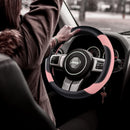 Axooms Leather Steering Wheel Protection Cover , Non-Slip and Breathable Microfiber Protective Cover, Universal Fit for Most Cars (Beige)