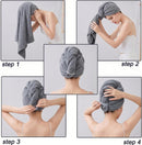 Axooms Microfibre Hair Towel 100 x 60 cm Super Absorbent
