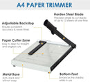 Axooms Professional Heavy Duty Paper Cutter 12 Inch A4 Size by Sputnik in White (A4, B5, A5, B6, B7) (White)