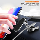 Axooms Foldable Magnetic Car Phone Holder, New Metal Alloy, Adjustable 360° Dashboard Mount, Black