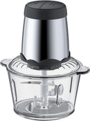Axooms Manual Blender Food Processor with Stainless Steel & Glass Bowl 2L/3L – Home Kitchen Meat & Onion Chopper with 2-Speed Control & 4 Blades – 300W Electric Food Processor for Vegetables