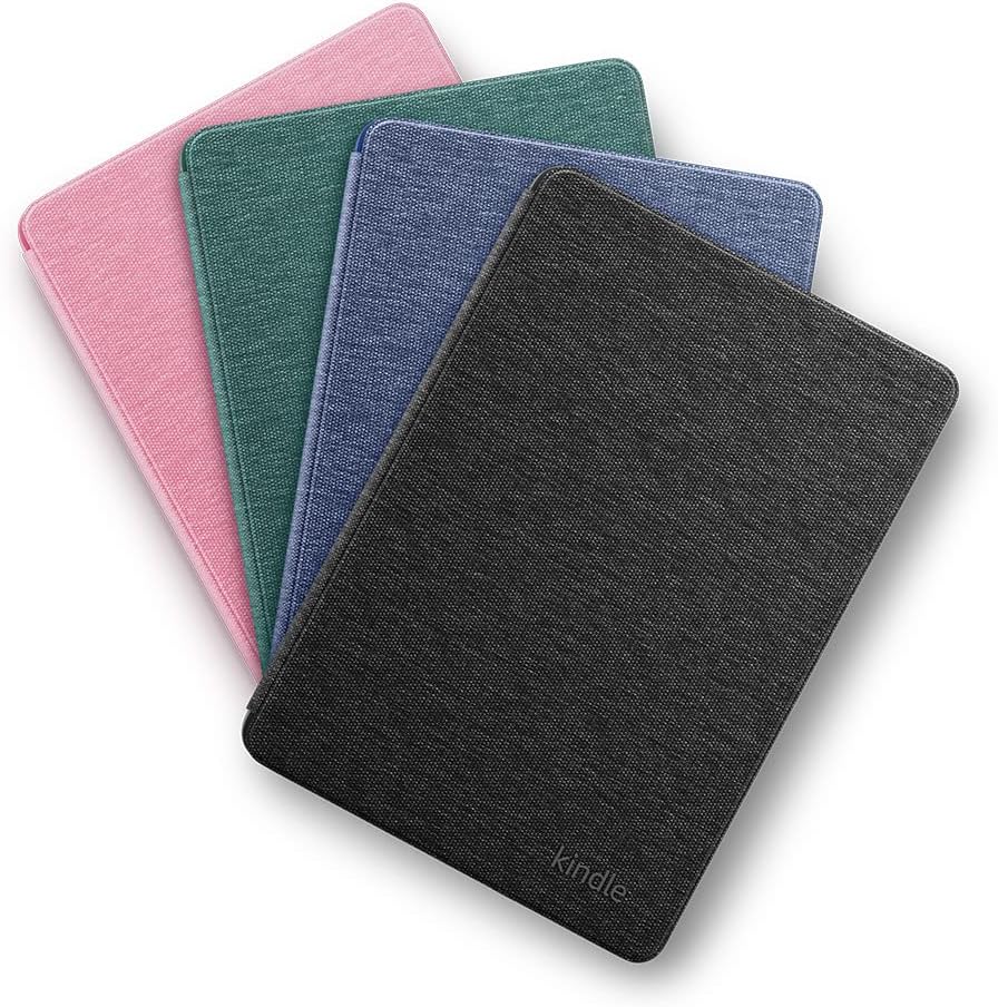 Fabric Cover for Kindle (Fits 2024 & 2022 Releases Only) – Auto Wake/Sleep, Magnetic Closure, Fold-Back Design, Lightweight – Premium Fabric with Microfiber Liner