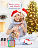Anliuanliu Karaoke Machine for Kids & Adults - Portable Bluetooth Karaoke Speaker with 2 Wireless Microphones, Birthday Gifts for Boys & Girls Ages 3-12+ (Pink)
