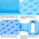 Axooms Dual-Sided Silicone Body and Back Scrubber with Shampoo Dispenser, Deep Massage and Gentle Exfoliating Strap, Multicolor