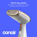 Conair Handheld Garment Steamer for Clothes, Turbo ExtremeSteam 1875W Fabric Steamer, Portable Handheld Design, Strong Penetrating Steam, Amazon Exclusive, Purple