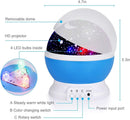 Axooms  Romantic Night Light Projector for Kids and Toddlers, USB Sleep Light, Purple LED Lamp - BZ_ST_LMP