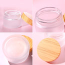 Axooms Frosted Glass Cosmetic Jars with Leak-Proof Lids, 30 ml, Multiple Pack Options