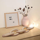 Axooms Wooden Decorative Chain - 5 Link, Home, Office & Party Decor (White)