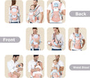 Axooms Multifunctional 9-in-1 Baby Carrier with Hip Seat, Newborn to Toddler
