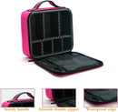 Axooms Cosmetics Storage Bag with Adjustable Compartments, Black, 25 × 22 × 9 cm