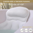 Axooms Luxury Bath Pillow for Bathtub, Soft 3D Air-Mesh Cushion with 6 Non-Slip Suction Cups