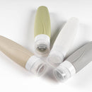 Axooms 4-Piece Silicone Travel Bottle Set, Leakproof TSA-Approved Toiletry Containers