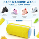 Axooms Shoe Washing Bag with Invisible Side Zipper for Washer and Dryer, Shoe Laundry Bags for Sneakers, Reusable Shoe Cleaning Bag for All Shoe Sizes (1-Pack)