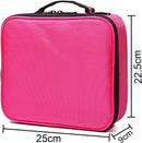Axooms Cosmetics Storage Bag with Adjustable Compartments, Black, 25 × 22 × 9 cm