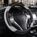 Axooms Leather Steering Wheel Protection Cover , Non-Slip and Breathable Microfiber Protective Cover, Universal Fit for Most Cars (Beige)