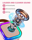 Anliuanliu Karaoke Machine for Kids & Adults - Portable Bluetooth Karaoke Speaker with 2 Wireless Microphones, Birthday Gifts for Boys & Girls Ages 3-12+ (Pink)