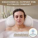 Axooms Luxury Bath Pillow for Bathtub, Soft 3D Air-Mesh Cushion with 6 Non-Slip Suction Cups