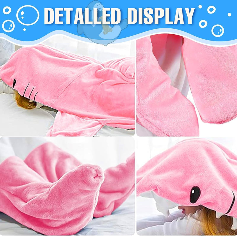 Wearable Shark Blanket Hoodie Onesie Adults/Kids