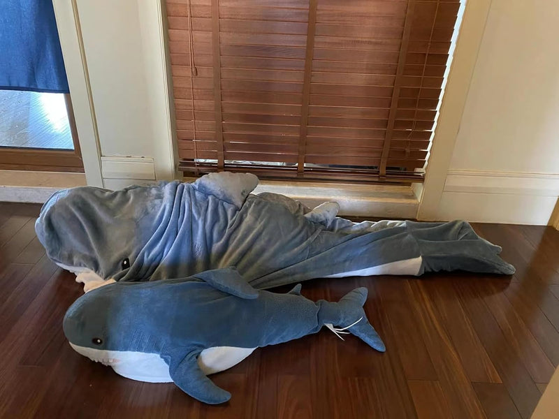 Wearable Shark Blanket Hoodie Onesie Adults/Kids