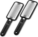 Axooms Large Stainless Steel Foot File & Callus Remover, 2-Piece Professional Pedicure Set for Wet & Dry Feet