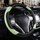 Axooms Leather Steering Wheel Protection Cover , Non-Slip and Breathable Microfiber Protective Cover, Universal Fit for Most Cars (Beige)