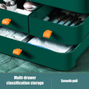 Axooms Portable Skincare Organizer, Water- and Dust-Resistant Cosmetics Display and Storage Case with Drawers for Bathroom, Bedroom and Vanity