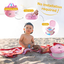 Axooms Portable Foldable Travel Potty for Toddlers, Toilet Training for Boys and Girls, Indoor and Outdoor, Pink