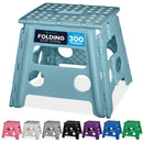 Handy Laundry Folding Step Stool 9 Inch, Black, Non-Slip Holds 300 lbs | 9 Inch, Black, Foldable Collapsible Step Stool, Non-Slip, Holds 300 lbs, Kitchen Bathroom Bedroom, Adults